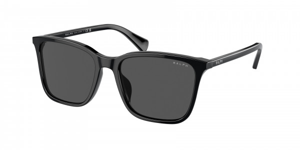 Ralph RA5314U Sunglasses, 500187 SNINY BLACK DARK GREY (BLACK)