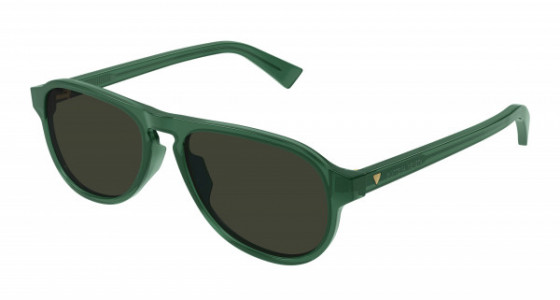 Bottega Veneta BV1292S Sunglasses, 003 - GREEN with GREEN lenses