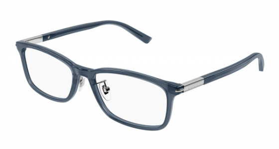 Gucci GG1506OJ Eyeglasses, 003 - BLUE with TRANSPARENT lenses