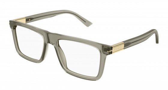 Gucci GG1504O Eyeglasses, 008 - BROWN with TRANSPARENT lenses
