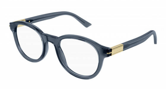Gucci GG1503O Eyeglasses, 003 - BLUE with TRANSPARENT lenses