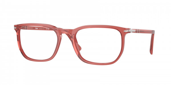 Persol PO3339V Eyeglasses, 1198 TRANSPARENT RED (RED)