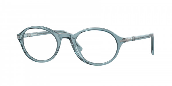 Persol PO3351V Eyeglasses, 1204 TRANSPARENT BLUE (BLUE)