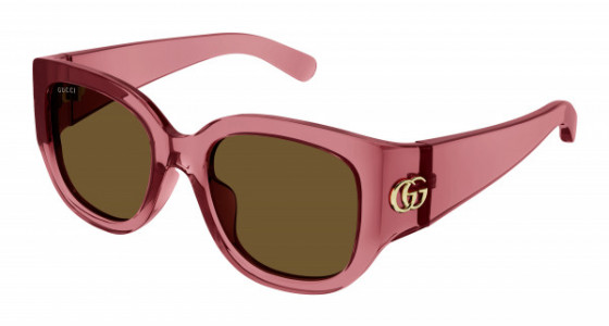 Gucci GG1599SA Sunglasses, 003 - RED with BROWN lenses