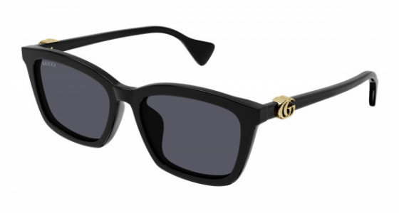 Gucci GG1596SK Sunglasses, 001 - BLACK with GREY lenses