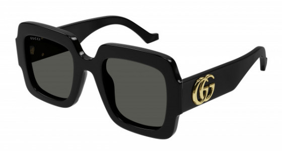 Gucci GG1547S Sunglasses, 001 - BLACK with GREY lenses