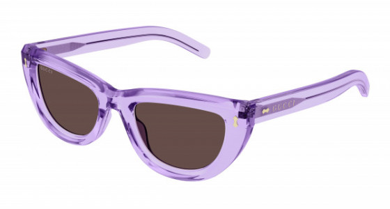 Gucci GG1521S Sunglasses, 004 - VIOLET with BROWN lenses