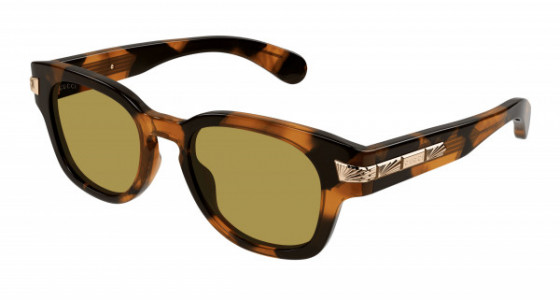 Gucci GG1518S Sunglasses, 003 - HAVANA with BROWN lenses