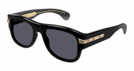 Gucci GG1517S Sunglasses, 001 - BLACK with GREY lenses