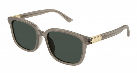 Gucci GG1505SK Sunglasses, 004 - BROWN with GREEN lenses