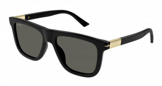 Gucci GG1502S Sunglasses, 001 - BLACK with GREY lenses