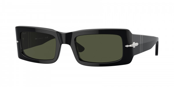 Persol PO3332S FRANCIS Sunglasses, 95/31 FRANCIS BLACK GREEN (BLACK)