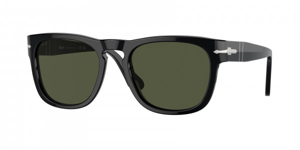 Persol PO3333S ELIO Sunglasses, 95/31 ELIO BLACK GREEN (BLACK)
