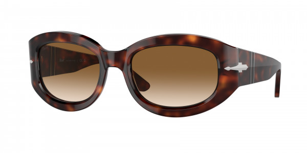 Persol PO3335S Sunglasses, 24/51 HAVANA CLEAR GRADIENT BROWN (TORTOISE)