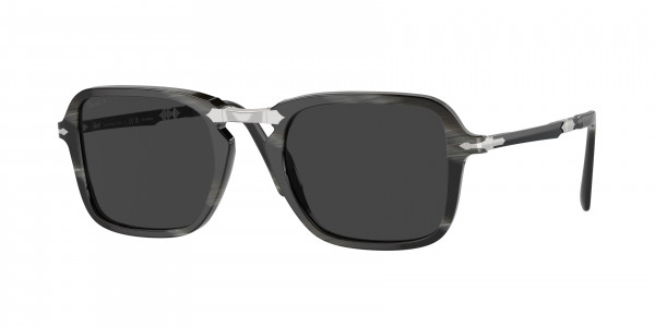 Persol PO3330S Sunglasses, 119948 BLACK HORN POLAR BLACK (BLACK)