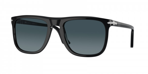 Persol PO3336S Sunglasses, 95/S3 BLACK LIGHT BLUE GRADIENT DARK (BLACK)