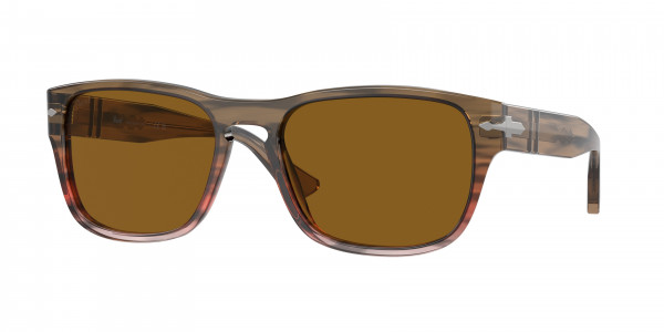 Persol PO3341S Sunglasses, 120633 STRIPED BROWN GRADIENT RED BRO (BROWN)