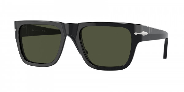 Persol PO3348S Sunglasses, 95/31 BLACK GREEN (BLACK)