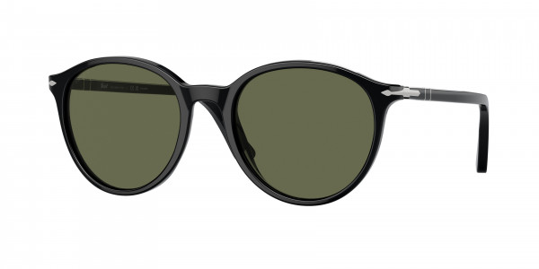 Persol PO3350S Sunglasses, 95/58 BLACK POLAR GREEN (BLACK)