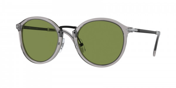 Persol PO3309S Sunglasses, 309/4E TRANSPARENT GREY GREEN (GREY)