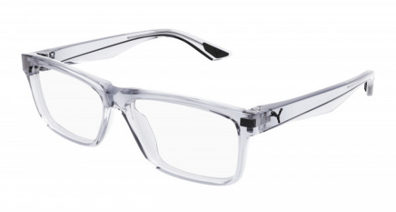 Puma PU0444O Eyeglasses, 003 - CRYSTAL with TRANSPARENT lenses