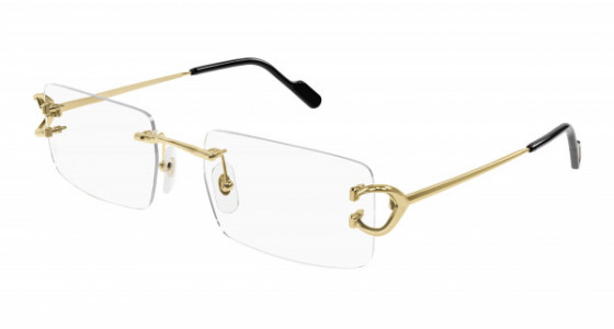 Cartier CT0488O Eyeglasses, 001 - GOLD with TRANSPARENT lenses