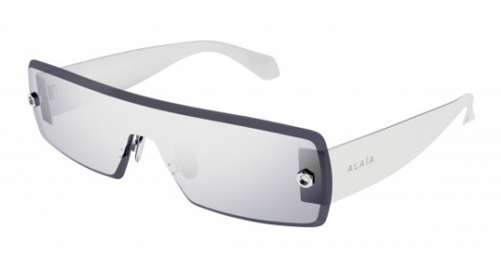 Azzedine Alaïa AA0083S Sunglasses, 002 - SILVER with SILVER lenses