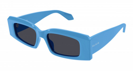 Azzedine Alaïa AA0078S Sunglasses, 003 - LIGHT-BLUE with GREY lenses