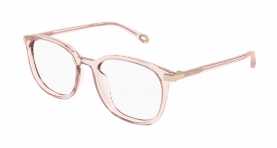 Chloé CH0247OA Eyeglasses, 003 - PINK with TRANSPARENT lenses