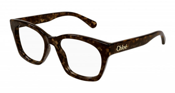 Chloé CH0244O Eyeglasses, 002 - HAVANA with TRANSPARENT lenses