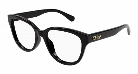 Chloé CH0243O Eyeglasses, 001 - BLACK with TRANSPARENT lenses