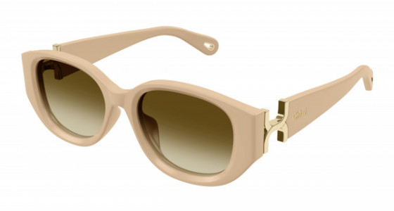 Chloé CH0237SK Sunglasses, 004 - IVORY with BROWN lenses