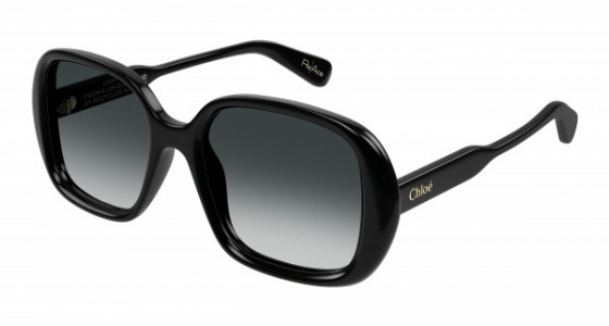 Chloé CH0222S Sunglasses, 001 - BLACK with GREY lenses