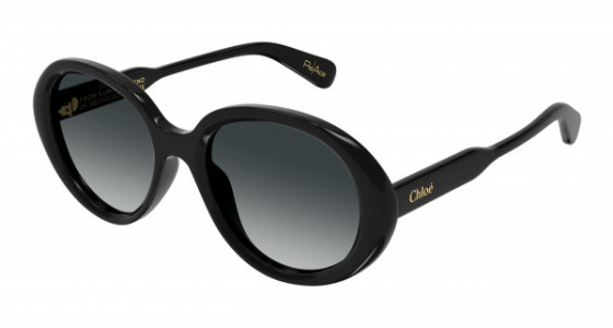 Chloé CH0221S Sunglasses, 001 - BLACK with GREY lenses