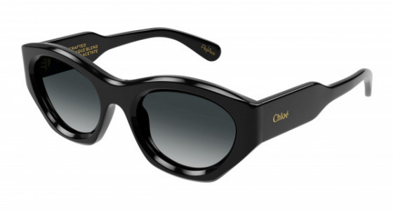 Chloé CH0220S Sunglasses, 001 - BLACK with GREY lenses