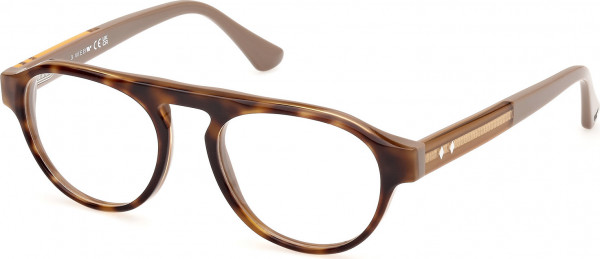 Web Eyewear WE5433 Eyeglasses, 052 - Havana/Monocolor / Havana/Monocolor
