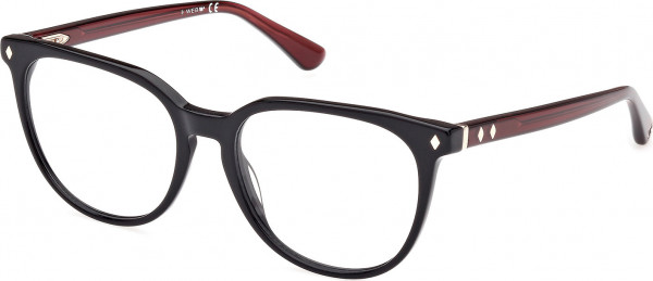 Web Eyewear WE5409 Eyeglasses, 01Y - Shiny Black / Shiny Bordeaux