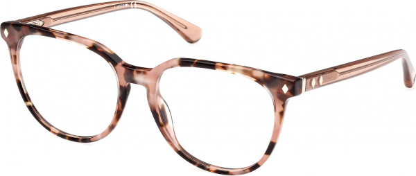 Web Eyewear WE5409 Eyeglasses, 056 - Coloured Havana / Shiny Light Brown