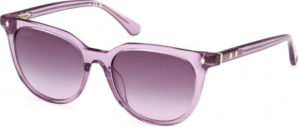 Web Eyewear WE0347 Sunglasses, 81B - Shiny Violet / Shiny Violet
