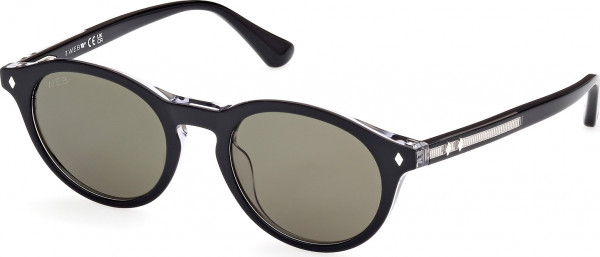 Web Eyewear WE0337 Sunglasses, 03N - Black/Crystal / Black/Crystal
