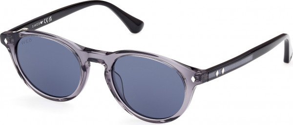 Web Eyewear WE0337 Sunglasses, 20V - Shiny Grey / Black/Crystal