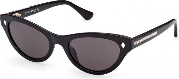 Web Eyewear WE0330 Sunglasses, 01A - Shiny Black / Shiny Black