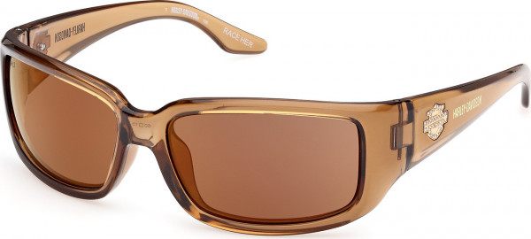 HD Z Tech Standard HZ0018 RACER Sunglasses, 45G - Shiny Light Brown / Shiny Light Brown