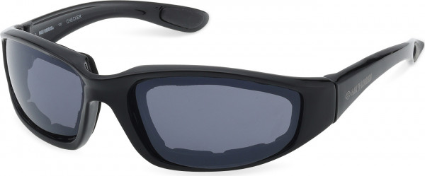 HD Z Tech Standard HZ0029 CHECKER Sunglasses, 01A - Shiny Black / Shiny Black