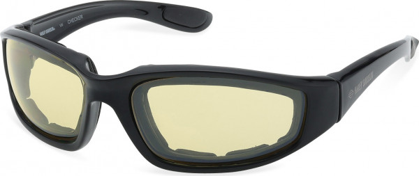 HD Z Tech Standard HZ0029 CHECKER Sunglasses, 01J - Shiny Black / Shiny Black
