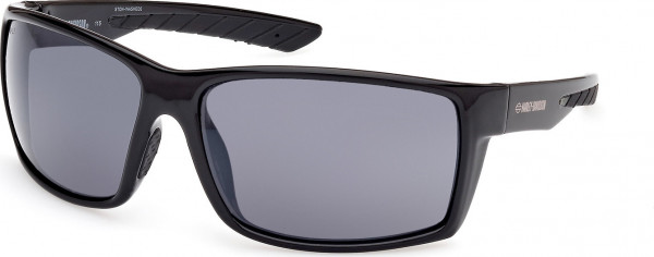 HD Z Tech Standard HZ0014 STONE-WASHED Sunglasses, 01A - Shiny Black / Shiny Black