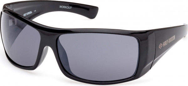 HD Z Tech Standard HZ0013 WORKOUT Sunglasses, 01A - Shiny Black / Shiny Black