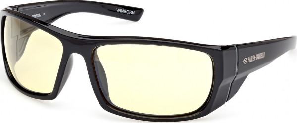 HD Z Tech Standard HZ0012 WINBORN Sunglasses, 01J - Shiny Black / Shiny Black