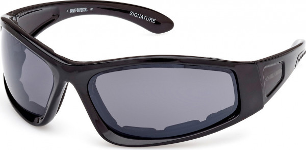 HD Z Tech Standard HZ0010 SIGNATURE Sunglasses, 01A - Shiny Black / Shiny Black