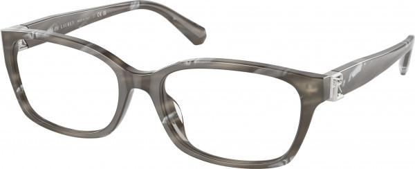Ralph Lauren RL6244U Eyeglasses, 6175 OYSTERSHELL BLACK (BLACK)